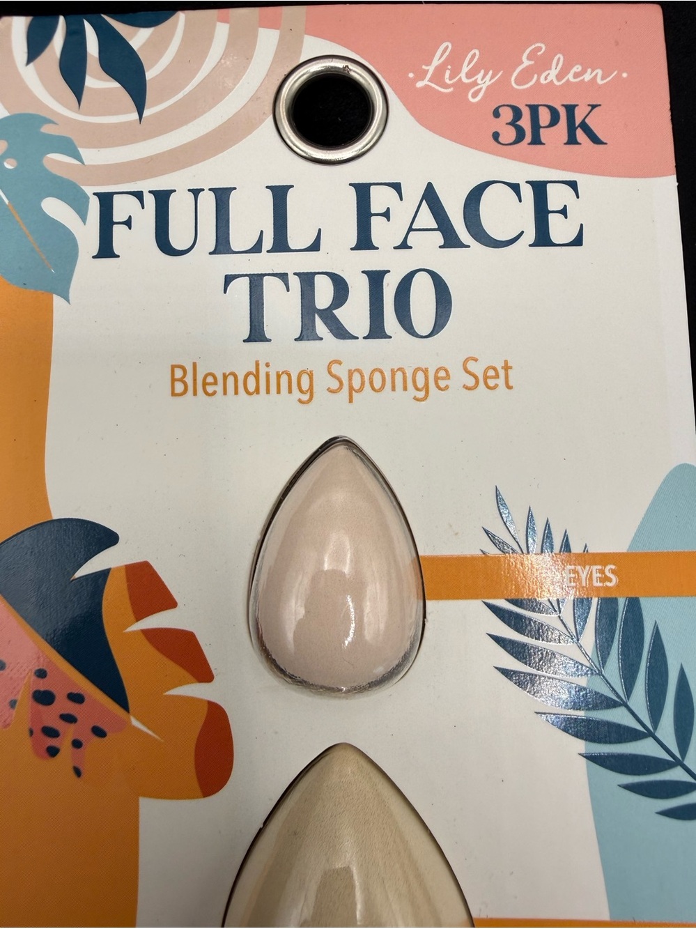 Full Face Trio Blending Sponge Set - Pink & Cream (3PK)